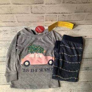 Jaclyn Intimates Girls 12 Months Christmas Pajamas